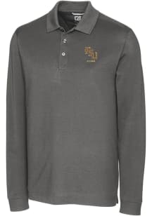 Cutter and Buck Florida State Seminoles Mens Grey Alumni Advantage Long Sleeve Polo Shirt