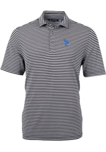 Cutter and Buck Kentucky Wildcats Black Alumni Virtue Eco Pique Stripe Big and Tall Polo
