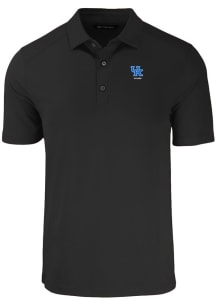 Cutter and Buck Kentucky Wildcats Mens Black Alumni Forge Recycled Short Sleeve Polo