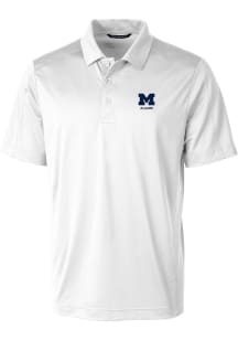 Cutter and Buck Michigan Wolverines Mens White Alumni Prospect Short Sleeve Polo