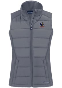 Cutter and Buck Delaware Fightin' Blue Hens Womens Grey Evoke Vest