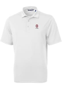 Cutter and Buck Ohio State Buckeyes White Alumni Virtue Eco Pique Big and Tall Polo
