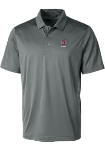 Cutter and Buck Ohio State Buckeyes Mens Grey Alumni Prospect Short Sleeve Polo