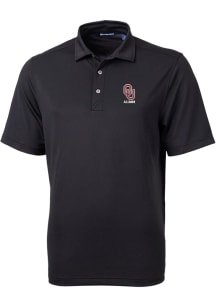 Cutter and Buck Oklahoma Sooners Black Alumni Virtue Eco Pique Big and Tall Polo