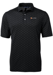 Cutter and Buck Tennessee Volunteers Black Alumni Virtue Eco Pique Tile Big and Tall Polo