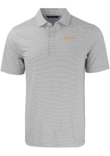 Cutter and Buck Tennessee Volunteers Mens Grey Alumni Forge Double Stripe Short Sleeve Polo