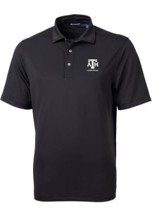 Cutter and Buck Texas A&M Aggies Black Alumni Virtue Eco Pique Big and Tall Polo