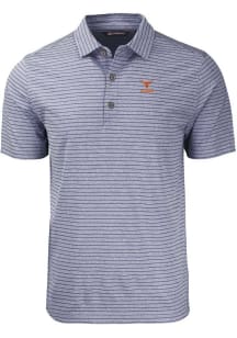 Cutter and Buck Texas Longhorns Navy Blue Alumni Forge Heather Stripe Big and Tall Polo