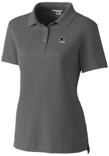 Cutter and Buck Penn State Nittany Lions Womens Grey Alumni Advantage Short Sleeve Polo Shirt