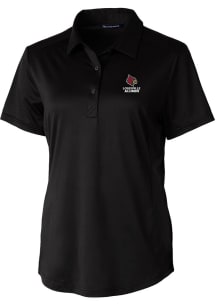 Cutter and Buck Louisville Cardinals Womens Black Alumni Prospect Short Sleeve Polo Shirt