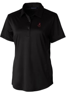 Cutter and Buck Alabama Crimson Tide Womens Black Alumni Prospect Short Sleeve Polo Shirt
