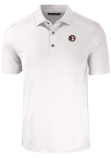Cutter and Buck Florida State Seminoles Mens White Vault Forge Recycled Short Sleeve Polo