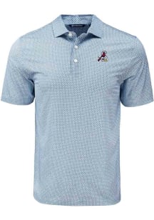 Cutter and Buck Springfield Cardinals Mens Navy Blue Pike Diamond Dot Short Sleeve Polo