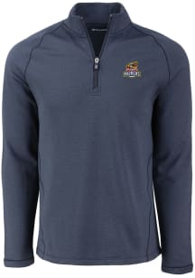 Cutter and Buck Toledo Mud Hens Mens Navy Blue Pehastin Long Sleeve Qtr Zip Pullover