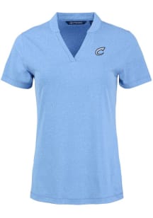 Cutter and Buck Columbus Clippers Womens Blue Forge Short Sleeve T-Shirt
