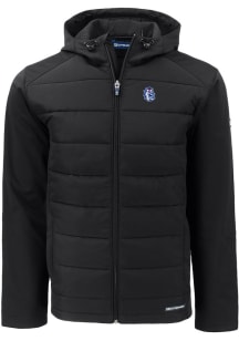 Cutter and Buck Fresno State Bulldogs Mens Black Evoke Hood Medium Weight Jacket