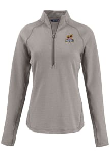 Cutter and Buck Toledo Mud Hens Womens Grey Pehastin Qtr Zip