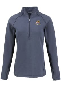 Cutter and Buck Toledo Mud Hens Womens Navy Blue Pehastin Qtr Zip