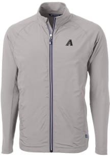 Cutter and Buck Arizona Diamondbacks Mens Grey Mono Adapt Eco Big and Tall Light Weight Jacket