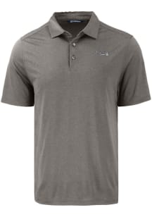 Cutter and Buck Atlanta Braves Mens Grey Mono Coastline Eco Short Sleeve Polo