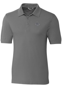 Cutter and Buck Boston Red Sox Mens Grey Mono Advantage Short Sleeve Polo
