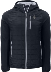 Cutter and Buck Boston Red Sox Mens Black Mono Rainier PrimaLoft Hybrid Medium Weight Jacket