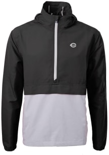 Cutter and Buck Cincinnati Reds Mens Black Mono Charter Eco Pullover Jackets