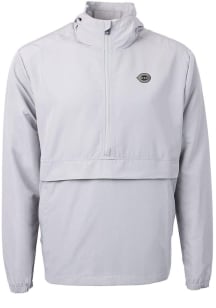 Cutter and Buck Cincinnati Reds Mens Grey Mono Charter Eco Pullover Jackets
