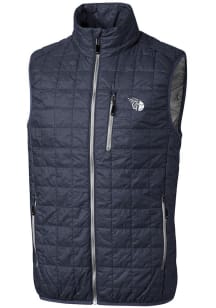 Cutter and Buck Cleveland Guardians Big and Tall Anthracite Mono Rainier PrimaLoft Mens Vest