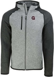 Cutter and Buck Gonzaga Bulldogs Mens Grey Vault Mainsail Light Weight Jacket