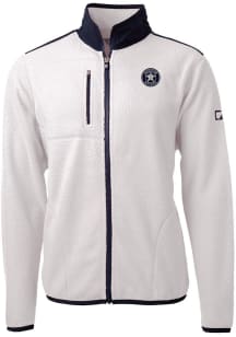Cutter and Buck Houston Astros Mens Grey Mono Cascade Sherpa Big and Tall Light Weight Jacket