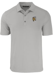 Cutter and Buck Grambling State Tigers Mens Grey Vault Forge Recycled Short Sleeve Polo