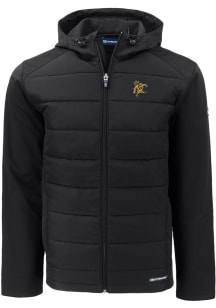 Cutter and Buck Grambling State Tigers Mens Black Vault Evoke Hood Medium Weight Jacket