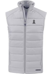 Cutter and Buck Los Angeles Angels Mens Charcoal Mono Evoke Sleeveless Jacket
