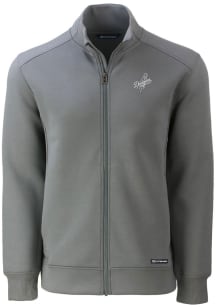 Cutter and Buck Los Angeles Dodgers Mens Grey Mono Roam Light Weight Jacket