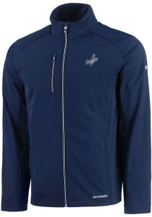Cutter and Buck Los Angeles Dodgers Mens Navy Blue Mono Evoke Light Weight Jacket