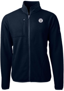 Cutter and Buck Milwaukee Brewers Mens Navy Blue Mono Cascade Sherpa Big and Tall Light Weight Jac..