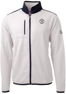 Cutter and Buck Milwaukee Brewers Mens Grey Mono Cascade Sherpa Big and Tall Light Weight Jacket