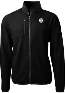 Cutter and Buck Milwaukee Brewers Mens Black Mono Cascade Sherpa Light Weight Jacket