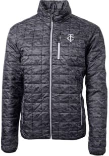 Cutter and Buck Minnesota Twins Mens Black Mono Rainier PrimaLoft Printed Filled Jacket