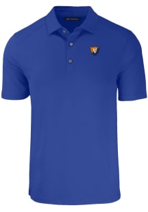 Cutter and Buck Illinois Fighting Illini Blue Forge Eco Stretch Big and Tall Polo