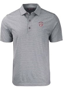 Cutter and Buck Oklahoma Sooners Black SEC Forge Heather Stripe Big and Tall Polo