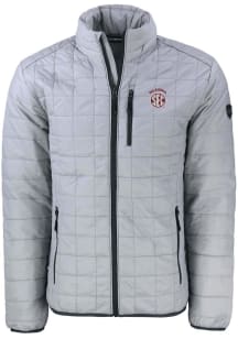 Cutter and Buck Oklahoma Sooners Mens Grey SEC Rainier PrimaLoft Big and Tall Lined Jacket