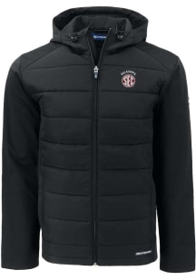 Cutter and Buck Oklahoma Sooners Mens Black SEC Evoke Hood Big and Tall Lined Jacket
