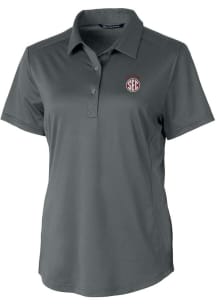 Cutter and Buck Oklahoma Sooners Womens Grey SEC Prospect Short Sleeve Polo Shirt
