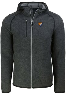 Cutter and Buck Illinois Fighting Illini Mens Grey Vault Mainsail Light Weight Jacket