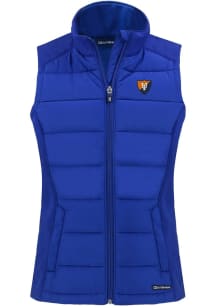 Cutter and Buck Illinois Fighting Illini Womens Blue Evoke Vest