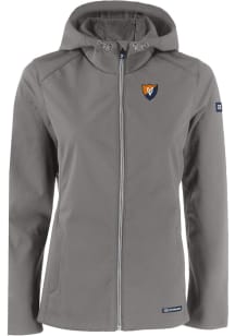 Cutter and Buck Illinois Fighting Illini Womens Grey Vault Evoke Light Weight Jacket
