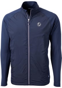 Cutter and Buck New York Yankees Mens Navy Blue Mono Adapt Eco Light Weight Jacket
