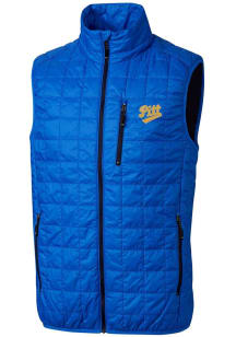 Cutter and Buck Pitt Panthers Big and Tall Blue Vault Rainier PrimaLoft Mens Vest